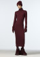 náhled Dámské  šaty Goldbergh Mireille Long Sleeve Knit Dres Vino Rosso
