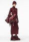 náhled Dámské  šaty Goldbergh Mireille Long Sleeve Knit Dres Vino Rosso