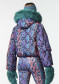 náhled Dámská bunda Goldbergh Lucinda Ski Jacket Faux Border Snake Turchese