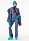 náhled Dámská bunda Goldbergh Lucinda Ski Jacket Faux Border Snake Turchese