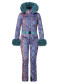 náhled Dámská kombinéza Goldbergh Zafira Ski Suit Faux Border Snake Turchese