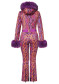 náhled Dámská kombinéza Goldbergh Zafira Ski Suit Faux Border Snake Pink