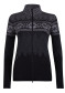 náhled Dámský svetr Newland N4 6704/0167 Lady Full Zip Black/Dark G