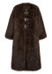 náhled Dámský kabát APPARIS Nolwen Fox Maxi Coat Dark Brown