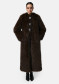 náhled Dámský kabát APPARIS Nolwen Fox Maxi Coat Dark Brown