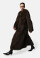 náhled Dámský kabát APPARIS Nolwen Fox Maxi Coat Dark Brown