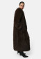 náhled Dámský kabát APPARIS Nolwen Fox Maxi Coat Dark Brown
