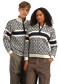 náhled Pánský svetr Dale of Norway Cortina 2026 Masc. Sweater Navy Offwhite