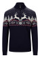 náhled Pánský svetr Dale of Norway Dale Christmas Masc Sweater Navy Offwhite Redrose