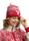 náhled Čepice Dale of Norway Winterland Hat Raspberry Offwhite Redrose