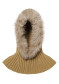 náhled Kapuce s kožichem Goldbergh Naomi Hooded Scarf Faux Border Caramello