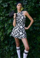 náhled Dámská sukně Goldbergh Luminosa Skirt Black/White