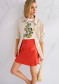 náhled Dámská sukně Marc Cain AC 71.31 W70 Skirt Bright Tomato 223