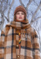 náhled Dámská šála Goldbergh Akiko Scarf Deep Mocha