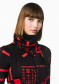náhled Dámský nákrčník Goldbergh Mana Neckwarmer Street Signs Black/Red