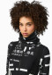 náhled Dámský nákrčník Goldbergh Mana Neckwarmer Street Signs Black/White