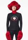 náhled Dámské triko Goldbergh Neko Long Sleeve Top Black