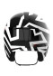náhled Briko BR-VULCANO 2.0 GRAPHIK-Shiny Black - White