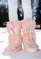náhled Dětské boty Moon Boot Icon Faux Fur JR J042 Dusty Pink
