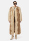náhled APPARIS Solange Fox Maxi Coat Beige Multi