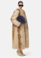 náhled APPARIS Solange Fox Maxi Coat Beige Multi