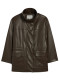 náhled APPARIS Edie Sans Leather Parka Deep Brown