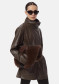 náhled APPARIS Edie Sans Leather Parka Deep Brown