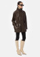 náhled APPARIS Edie Sans Leather Parka Deep Brown