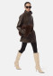 náhled APPARIS Edie Sans Leather Parka Deep Brown