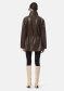 náhled APPARIS Edie Sans Leather Parka Deep Brown