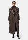 náhled APPARIS Lana Sans Leather Trench Coat Deep Brown