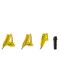 náhled Sada výměnných košíčků Leki Fin Vario Set Yellow (S/M & M/L)