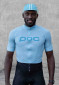 náhled Cyklistický dres POC Essential Road Logo Jersey Lt Basalt Blue/Basalt Blue