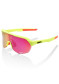 náhled Sluneční brýle 100% S2 Matte Washed Out Neon Yellow -Purple Multilayer Mirror Lens