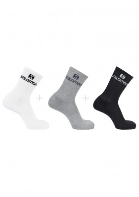 Ponožky SALOMON EVERYDAY CREW 3-PACK WHITE/ALLOY/BLACK