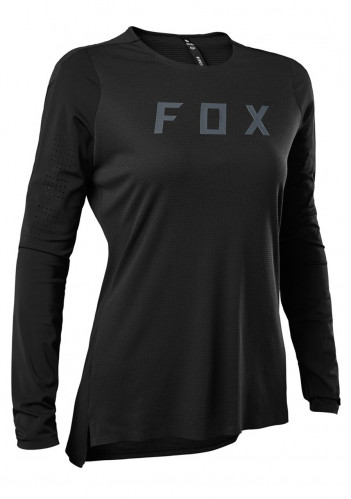 Dámský cyklistický dres Fox W Flexair Pro Ls Jersey Black