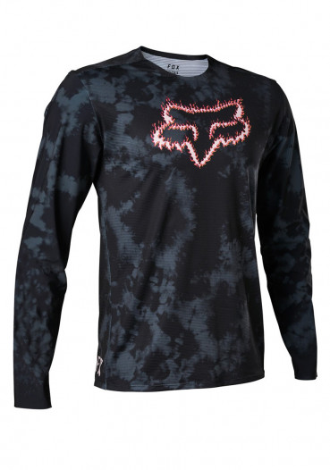 detail Dámské triko s dlouhým rukávem Fox Flexair Ls Jersey Ts57 Black
