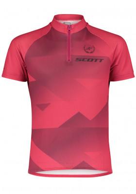 Dětský cyklistický dres Scott Shirt Jr RC Pro SS Carmine Pink/Dark Purple