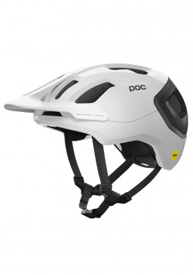 Cyklistická helma Poc Axion Race Mips Hydrogen White / Uranium Black Matt