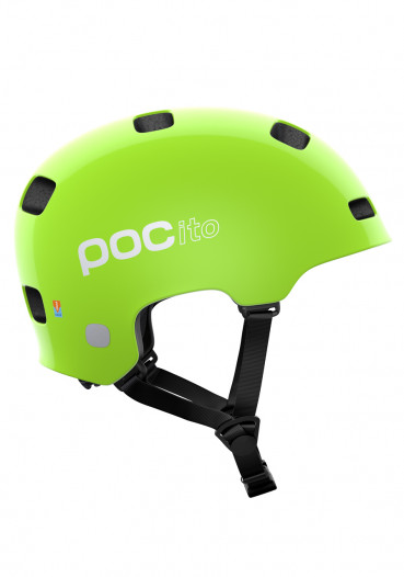 detail Dětská cyklistická helma POC POCito Crane MIPS Fluorescent Yellow/Green