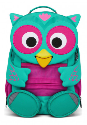 Dětský batoh Affenzahn Large Friend Owl - turquoise