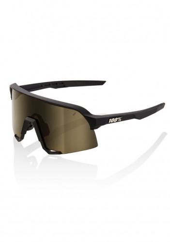Sluneční brýle 100% S3 - Soft Tact Black - Soft Gold Mirror Lens