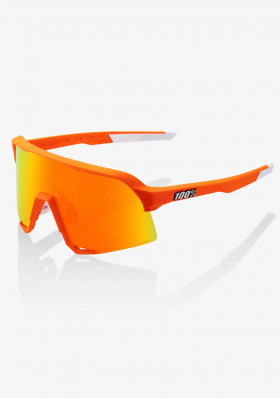 Sluneční brýle 100% S3 - Soft Tact Neon Orange - HiPER Red Multilayer Mirror Lens