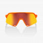 náhled Sluneční brýle 100% S3 - Soft Tact Neon Orange - HiPER Red Multilayer Mirror Lens