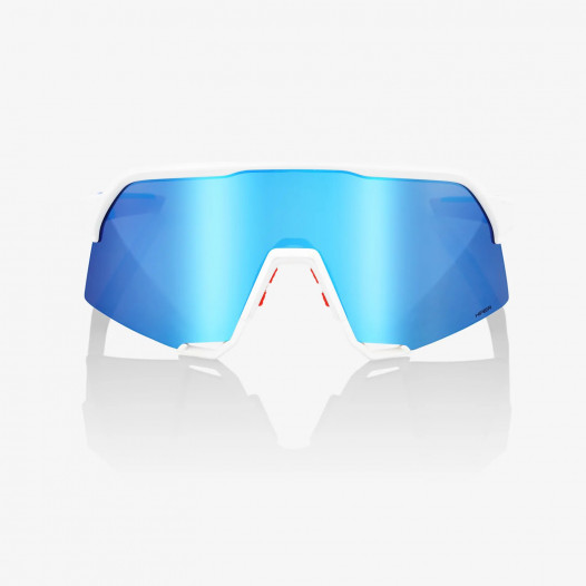 detail Sluneční brýle 100% S3 - TotalEnergies Team Matte White / Metallic Blue - HiPER Blue Multilayer Mirror Lens