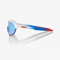 náhled 100% S2 - TotalEnergies Team Matte White / Metallic Blue - HiPER Blue Multilayer Mirror Lens