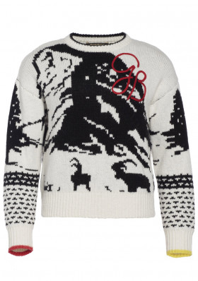 Dámský svetr Goldbergh Rox Knit Sweater L/S White
