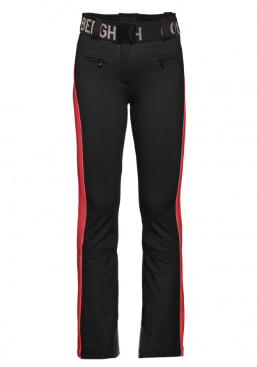 detail Dámské kalhoty Goldbergh Runner Ski Pants Black/Flame