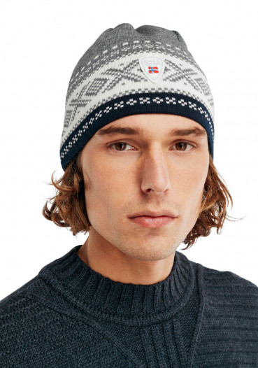 detail Dale Of Norway Dystingen Hat E00 Smoke Offwhite Navy