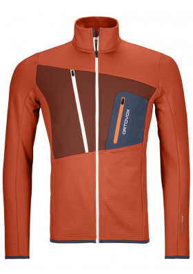 Ortovox Fleece Grid Jacket M Desert Orange
